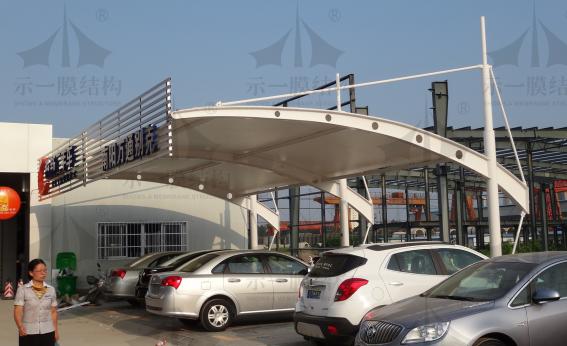 南陽二手車展棚膜結構車棚